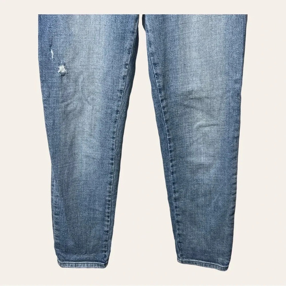 Women’s ANTHROPOLOGIE PISTOLA STRAIGHT LEG DENIM JEANS SIZE 25 LIGHT WASH COLOR - Picture 4 of 9